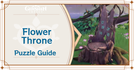 Genshin Impact - Flower Throne Puzzle Guide