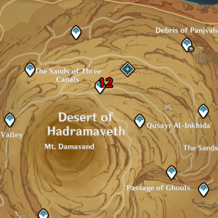 Genshin - Sacred Seal Sheep Head Desert of Hadramaveth Locations