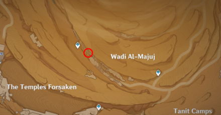 Genshin - Cascade Pool and Sprout Puzzle 3 Map Location