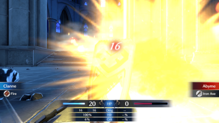 Clanne Magic attack against Abyme