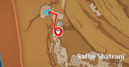 Genshin - Safje Shatranj Luxurious Chest Puzzle Location