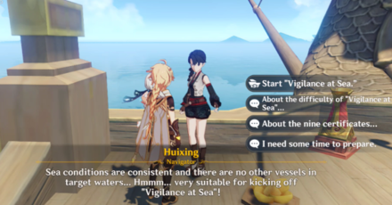 Genshin - How to Play - Talk to Huixing to Start the Challenge