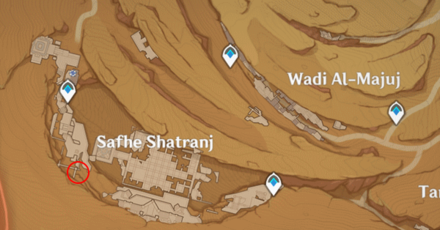 Genshin - Cascade Pool and Sprout Puzzle 5 Map Location