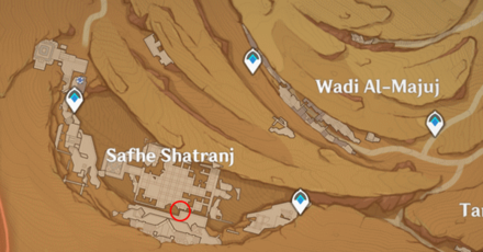 Genshin - Cascade Pool and Sprout Puzzle 4 Map Location