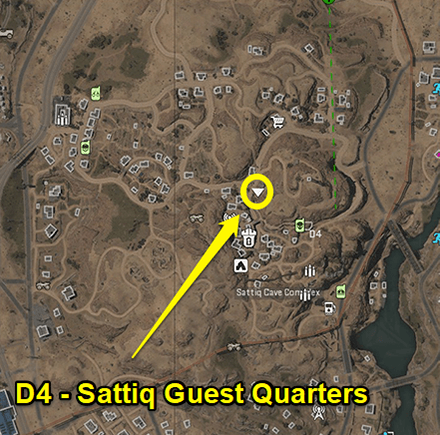 Warzone 2.0 - Sattiq Guest Quarters Coordinates
