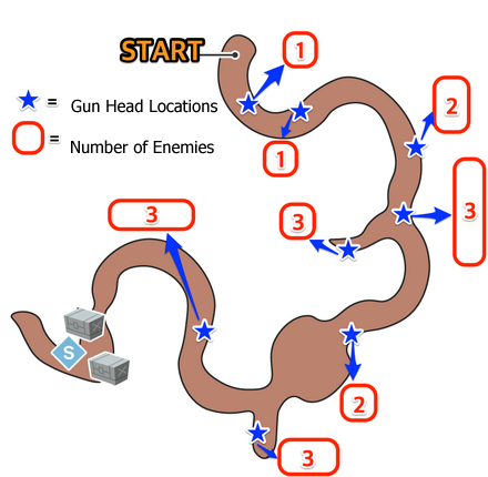 Gun Head Locations Map
