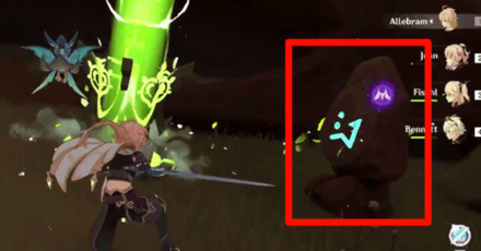 Genshin - Wenut Tunnels Weathered Obelisk Puzzle Solution 1