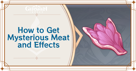 Genshin Impact - How to Get Mysterious Meat and Effects