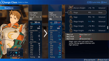 Fire Emblem Engage - Class Influences Growth Rates