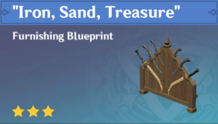 Genshin Impact - How to Get "Iron, Sand, Treasure" Furnishing
