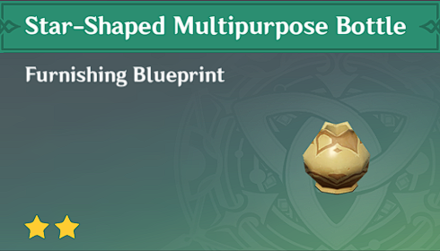 Genshin Impact - How to Get Star-Shaped Multipurpose Bottle Furnishing