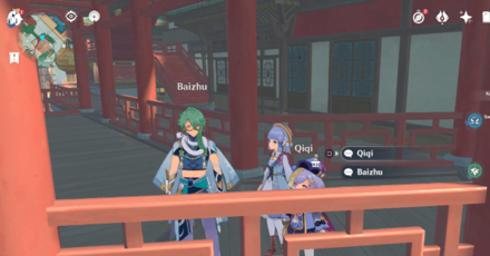 Genshin - Lantern Rite 2023 Character Locations - Qiqi and Baizhu