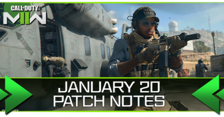Modern Warfare 2 - January 20 Patch Notes Banner