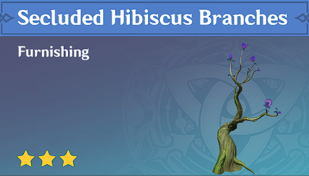 Genshin Impact - How to Get Secluded Hibiscus Branches Furnishing