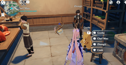 Genshin - Lantern Rite 2023 Character Locations - Zhongli and Guoba