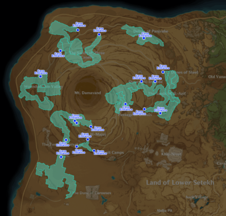 Genshin - Sumeru Hadramaveth - Underground Cave Entrance Location