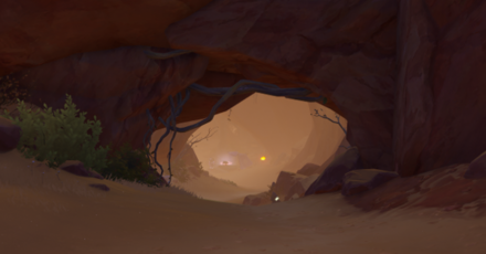 Genshin - Hadramaveth Cave Entrance - Tanit Camp