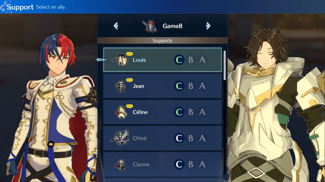 Fire Emblem Engage Support Level