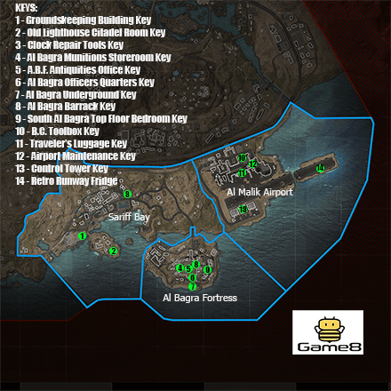 Warzone 2.0 - South Sector Keys