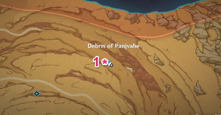Genshin - Hadramaveth Cave Entrance - Debris of Panjvahe Map