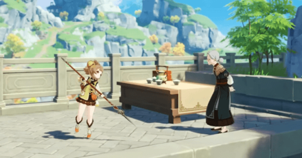 Genshin - Yaoyao and the Streetward Rambler Madame Ping