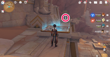 Genshin - Hadramaveth Primal Sandglass - Find the Forged Primal Light