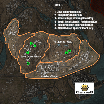 Warzone 2.0 - Zaya Map Sector Key Locations