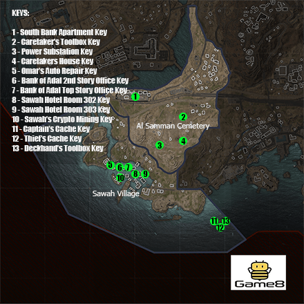 Warzone 2.0 - South West Sector Key Locations