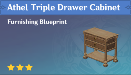 Genshin Impact - How to Get Athel Triple Drawer Cabinet Furnishing