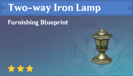Genshin Impact - How to Get Two-way Iron Lamp Furnishing