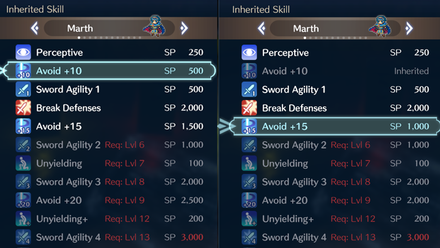 Fire Emblem Engage - Higher Level Skills Reflect Total SP Cost