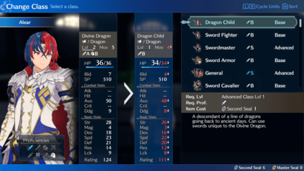 Fire Emblem Engage - Alear Proficiencies