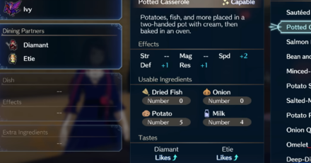 Fire Emblem Engage - Preferred Dishes