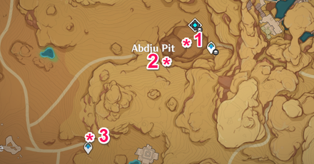 Genshin - Sumeru Cave Entrance - Abdju Pit Map