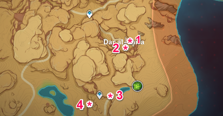 Genshin - Sumeru Cave Entrance - Dar al-Shifa Map
