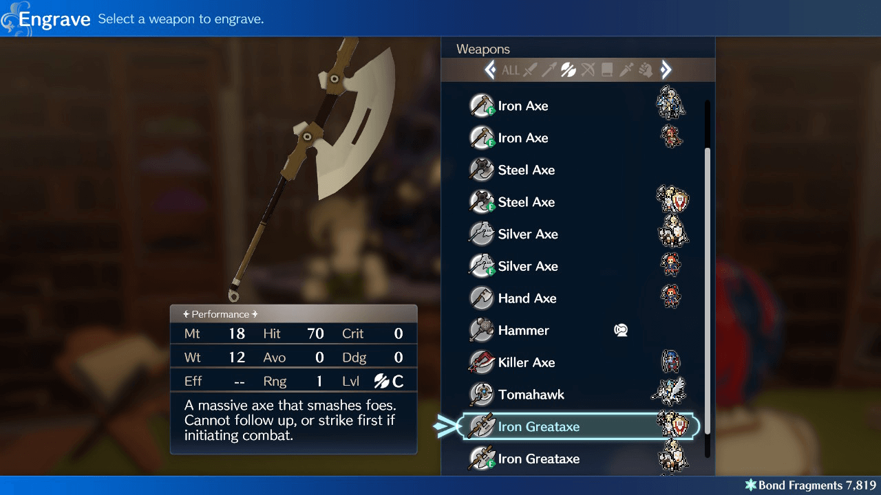 Fire Emblem Engage Weapon Durability