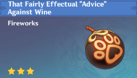 Genshin Impact - How to Get The Fairly Effectual "Advice" Against Wine and Effects