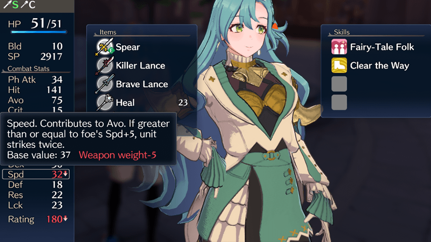 Fire Emblem Engage - Follow-Up Attack Build Weapon Weight