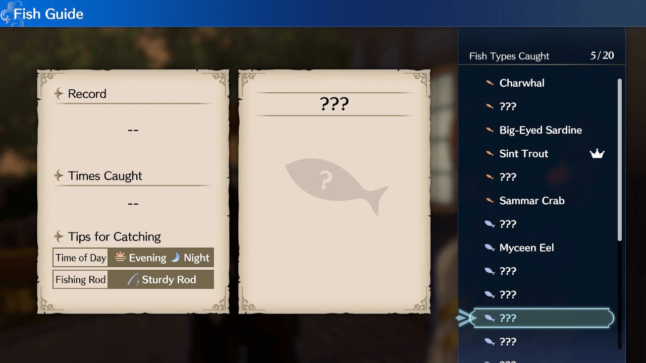 Fire Emblem Engage Fish Time of Day