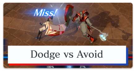 Fire Emblem Engage - Dodge vs Avoid