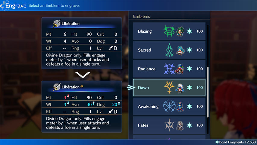 Fire Emblem Engage - Weapon Engraving