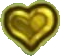 Gold Heart Charm Icon