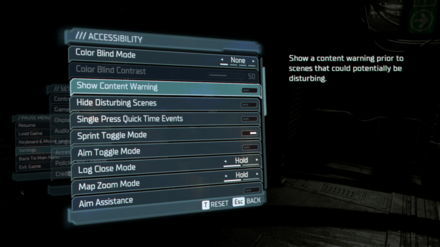Dead Space Remake - Toggle Content Warnings and Disturbing Scenes
