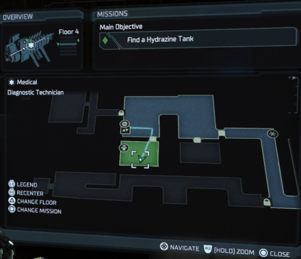 Dead Space Remake 2023 - Chapter 2 Power Node 1 Map