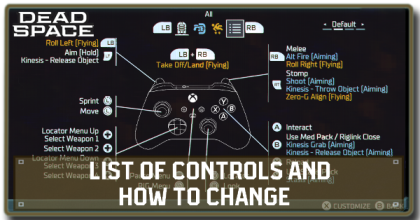 List of Controls and How to Change | Dead Space Remake (2023)｜Game8