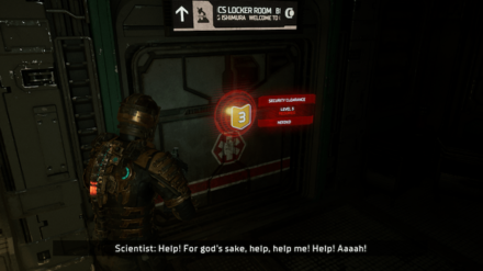 Dead Space Remake 2023 - Level 3 Security Clearance Lock 1 Location