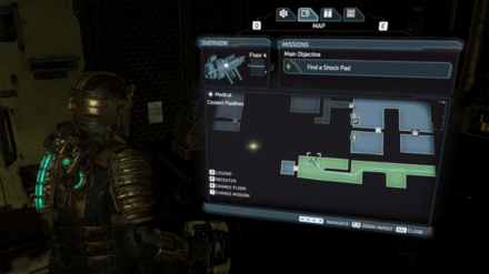 Dead Space Remake - Pulse Rounds Map Image