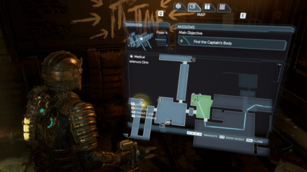 Dead Space Remake - Cartridge Rack Map Image