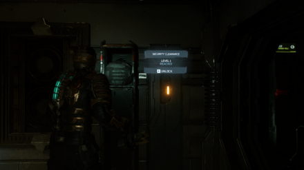 Dead Space Remake 2023 - Level 1 Security Clearance Lock 8 Location