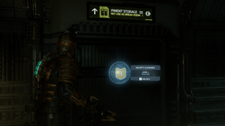 Dead Space Remake 2023 - Level 1 Security Clearance Lock 7 Location